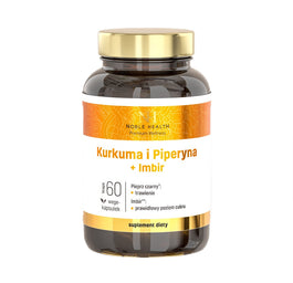 Noble Health Kurkuma i Piperyna + Imbir suplement diety 60 kapsułek