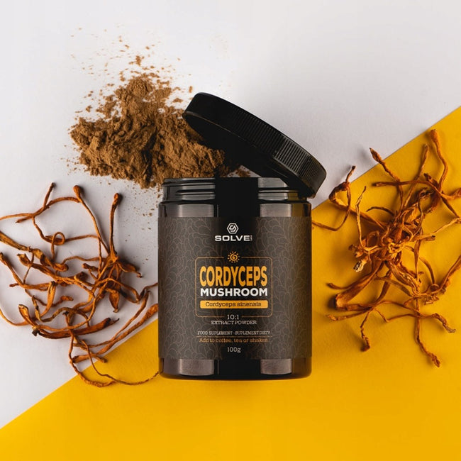 Solve Labs Cordyceps Mushroom suplement diety w proszku 100g