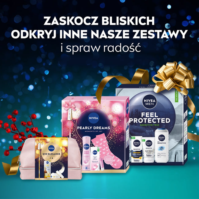 Nivea Beauty Care zestaw rewitalizujący krem na dzień SPF15 55+ 50ml + rewitalizujący krem na noc 55+ 50ml + kojący płyn micelarny 200ml
