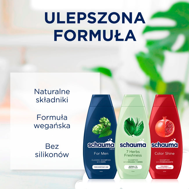 Schauma 7 Herbs Freshness szampon do włosów przetłuszczających się i normalnych 400ml