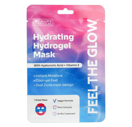 Beauty Formulas Hydrating Hydrogel Mask hydrożelowa maska nawilżająca z kwasem hialuronowym i witaminą E 1szt.