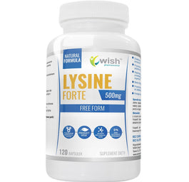 WISH Pharmaceutical Lysine Forte 500mg suplement diety 120 kapsułek