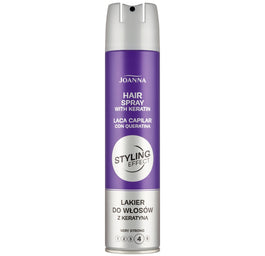 Joanna Styling Effect lakier do włosów z keratyną bardzo mocny 250ml