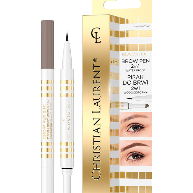Christian Laurent Brow Pen 2in1 wodoodporny pisak do brwi 2w