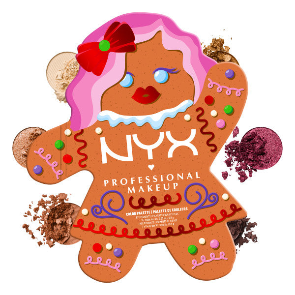 NYX Professional MakeUp Holiday Gingerbaddie Palette paleta cieni do powiek 10x0.8g