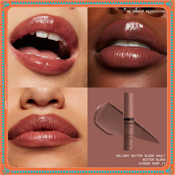 NYX Professional MakeUp Holiday Butter Gloss Vault zestaw błyszczyków 10x8ml