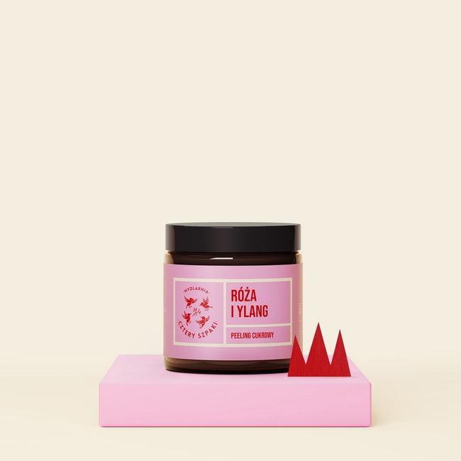 Mydlarnia Cztery Szpaki Róża i Ylang peeling cukrowy 120ml