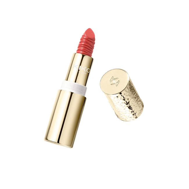 KIKO Milano Gold Reflections Gleam & Care Lipstick SPF30 kremowa odżywcza pomadka do ust