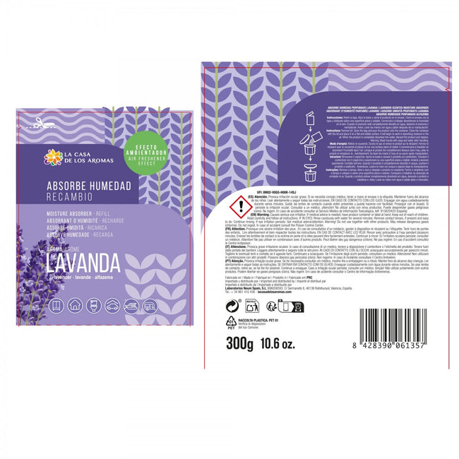 La Casa de los Aromas Pochłaniacz wilgoci zapas Lawenda 300g