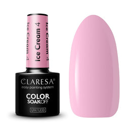Claresa Soak Off UV/LED Ice Cream lakier hybrydowy 4 5g
