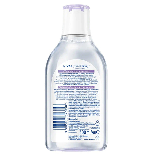 Nivea Kojący płyn micelarny cera wrażliwa i nadwrażliwa 400ml