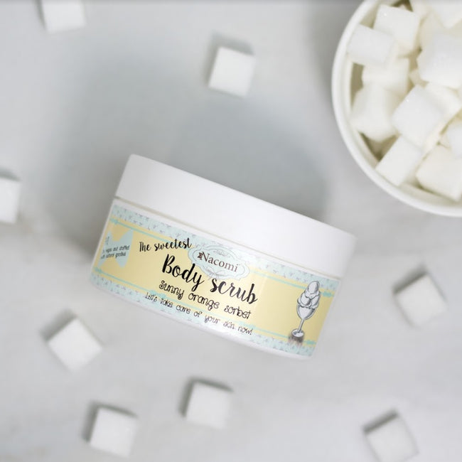 Nacomi Cukrowy peeling do ciała pomarańczowy sorbet 125g