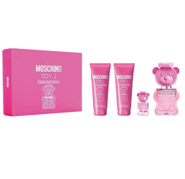 Moschino Toy 2 Bubble Gum zestaw woda toaletowa spray 100ml + balsam do ciała 100ml + żel pod prysznic 100ml + woda toaletowa spray 5ml