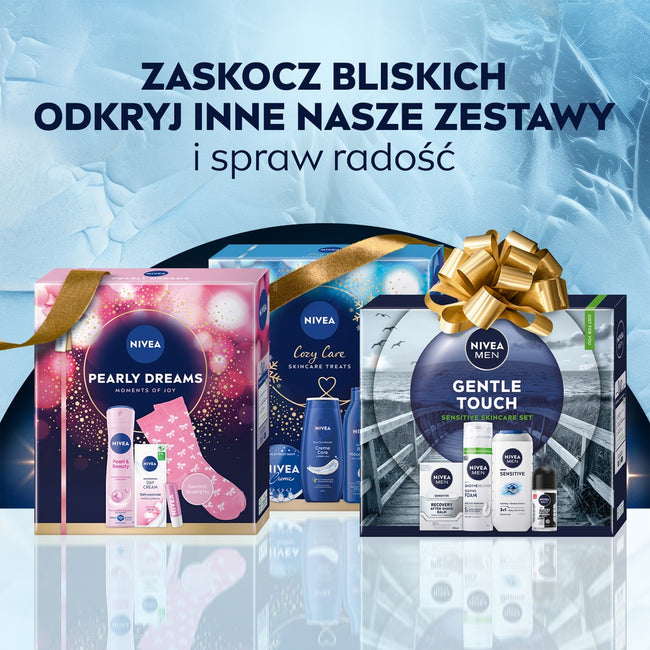Nivea Men Deep Collection zestaw żel pod prysznic 3w1 250ml + antybakteryjna woda po goleniu 100ml + antyperspirant w kulce 50ml + uniwersalny krem 75ml