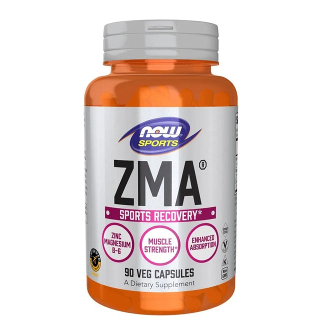 Now Foods ZMA Sports Recovery magnez + cynk + B6 suplement diety 90 kapsułek