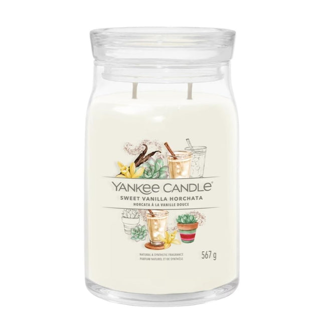 Yankee Candle Duża świeca zapachowa Sweet Vanilla Horchata 567g