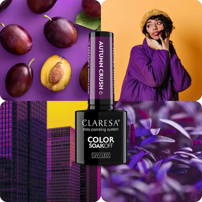 Claresa Color Soak Off UV/LED Autumn Crush lakier hybrydowy 5g