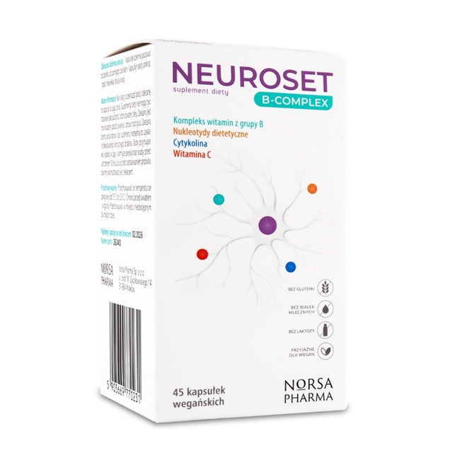 Norsa Pharma Neuroset B-Complex suplement diety 45 kapsułek
