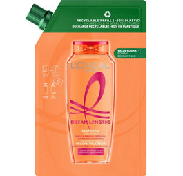 L'Oreal Paris Elseve Dream Long odbudowujący szampon w opakowaniu uzupełniającym 500ml
