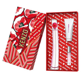 Kenzo Flower by Kenzo Poppy Bouquet zestaw woda perfumowana spray 100ml + balsam do ciała 75ml + woda perfumowana spray 10ml