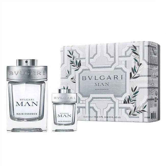Bvlgari Man Rain Essence zestaw woda perfumowana spray 100ml + woda perfumowana spray 15ml