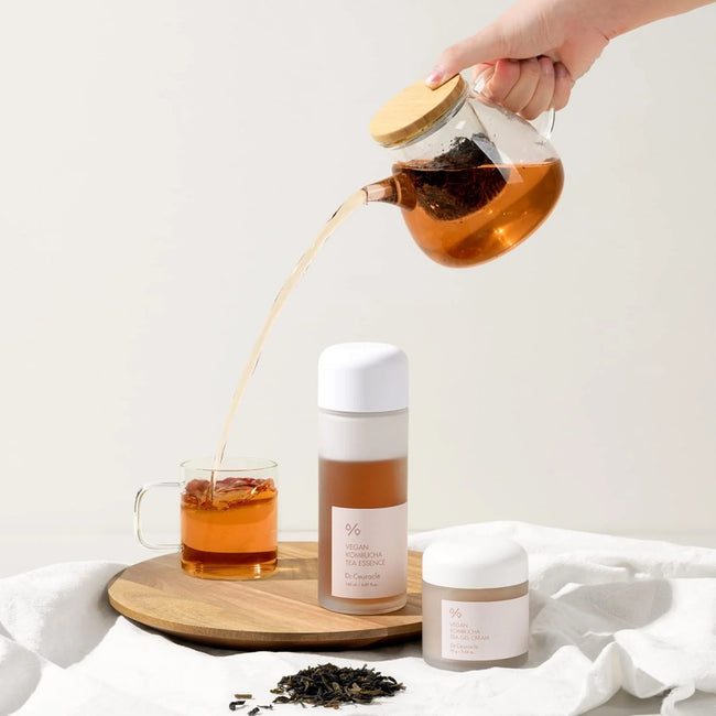 Dr. Ceuracle Vegan Kombucha Tea Essence wegańska esencja do twarzy ze sfermentowanym ekstraktem z herbaty 150ml