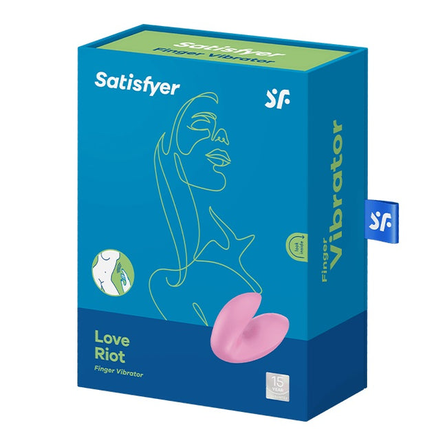 Satisfyer Love Riot wibrator na palec Pink