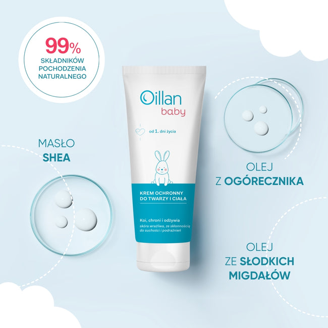 Oillan Baby krem ochronny do twarzy i ciała 75ml