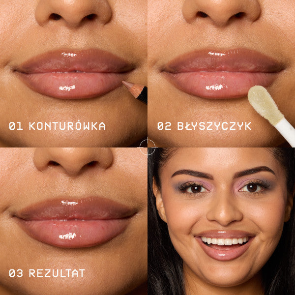 NYX Professional MakeUp Duo Kit zestaw Slim Lip Pencil kredka do ust Nude Truffle 1.04g + Fat Oil Lip Drip olejek do ust My Main 4.8ml