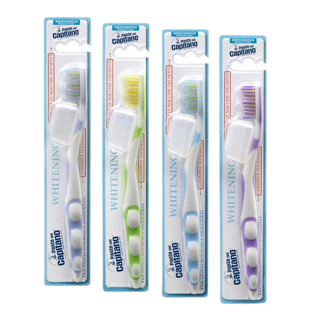 Pasta del Capitano Whitening szczoteczka do zębów Medium 1szt