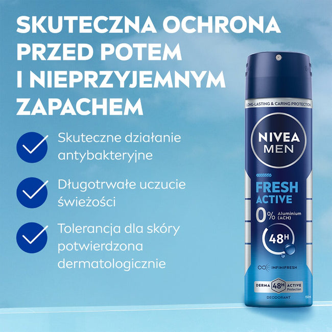Nivea Men Fresh Active dezodorant spray 150ml