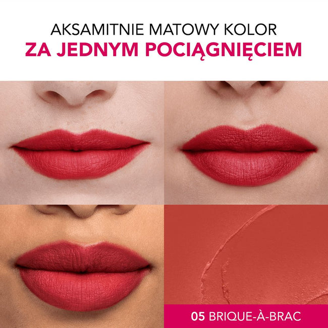 Bourjois Rouge Velvet The Lipstick matowa pomadka do ust