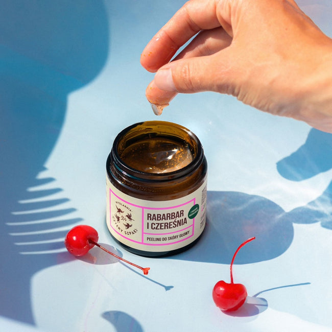 Mydlarnia Cztery Szpaki Peeling do skóry głowy Rabarbar i Czereśnia 120ml