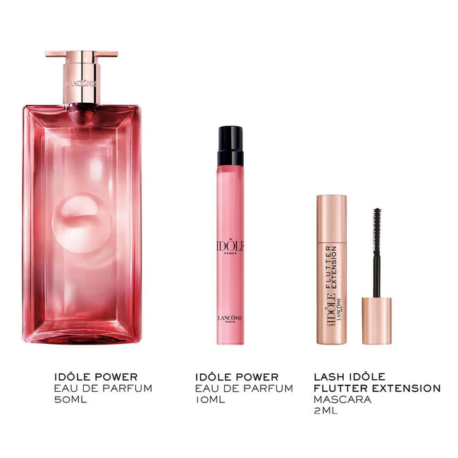 Lancome Idole Power zestaw woda perfumowana spray 50ml + woda perfumowana spray 10ml + tusz do rzęs 2ml