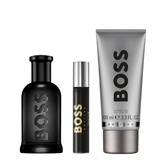 Hugo Boss Boss Bottled zestaw perfumy spray 100ml + żel pod prysznic 100ml + perfumy spray 10ml