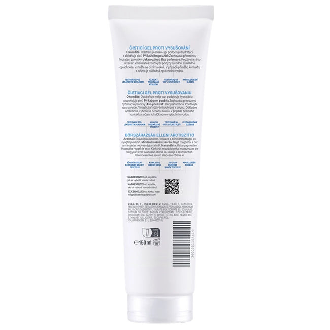 MIXA Comfort Cleanser żel do mycia twarzy przeciw przesuszeniom Kwas hialuronowy + Skwalan 150ml