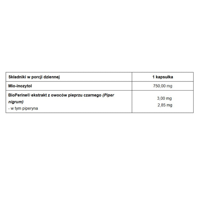 Pharmovit Inozytol Max 750mg suplement diety 60 kapsułek