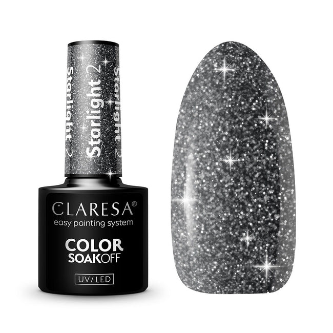 Claresa Soak Off UV/LED Starlight lakier hybrydowy