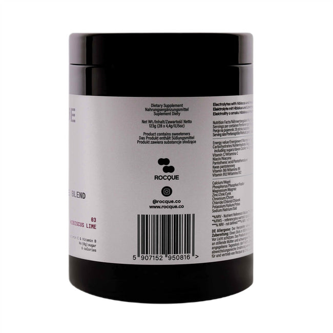 ROCQUE Hydrating Daily Electrolyte Blend nawadniająca mieszanka elektrolitów Hibiskus i Limonka 28x4g