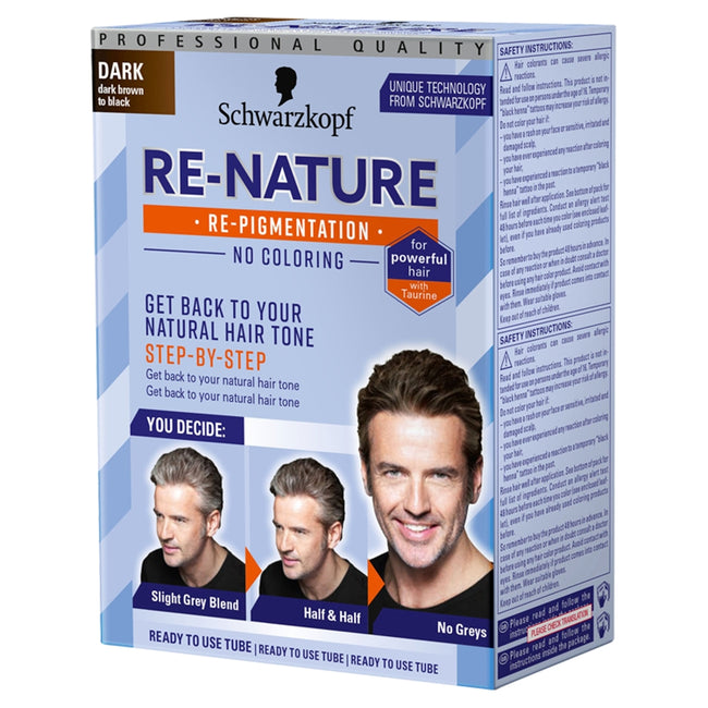 Schwarzkopf Re-Nature Men krem niwelujący siwe włosy