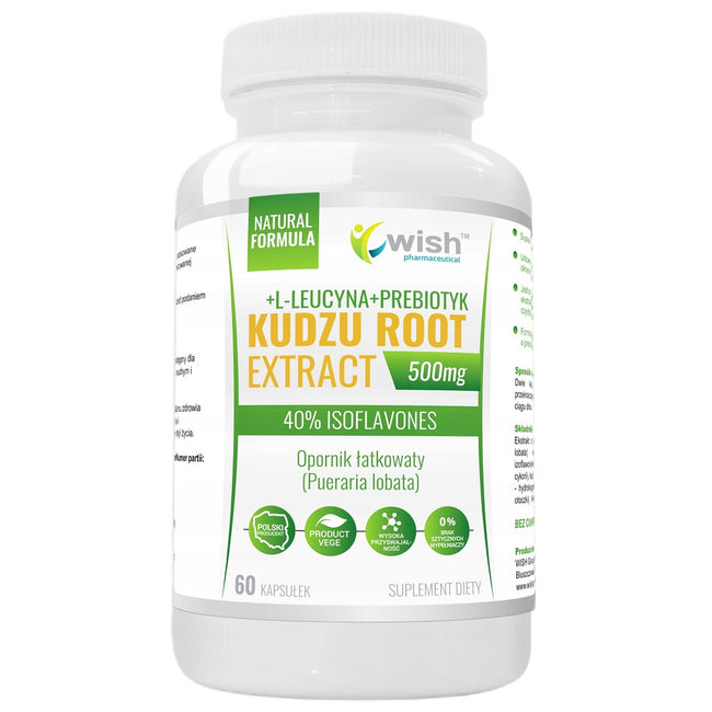 WISH Pharmaceutical Kudzu Root Extract 500mg suplement diety 60 kapsułek