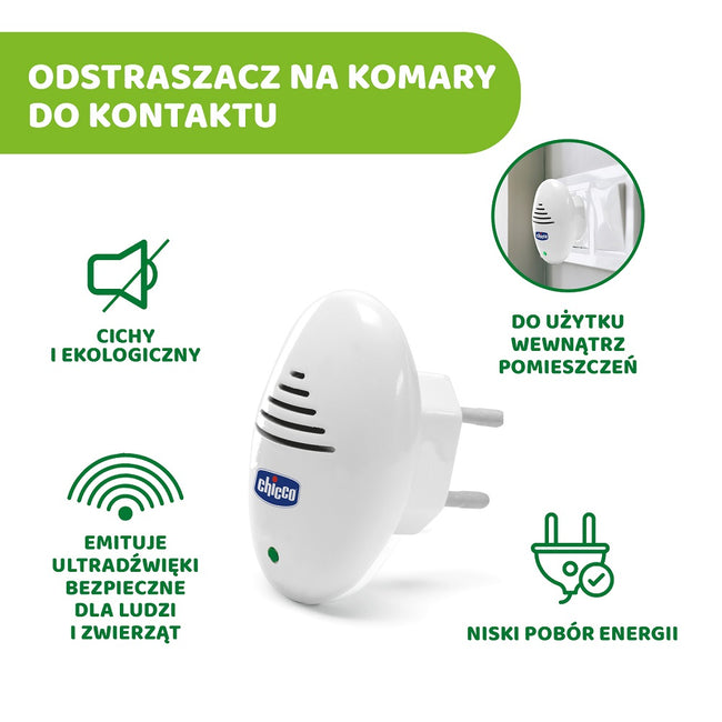 Chicco Urządzenie ultradźwiękowe do kontaktu odstraszające komary