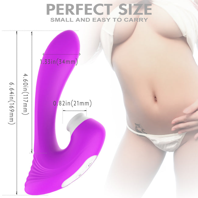 S-HANDE Dawn stymulator łechtaczki z 9 trybami wibracji Purple