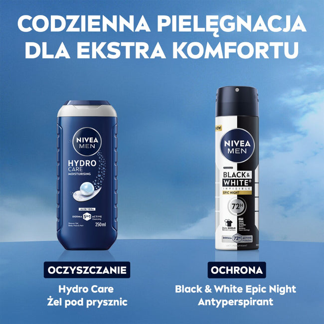 Nivea Men Black & White Invisible Epic Night antyperspirant spray 150ml