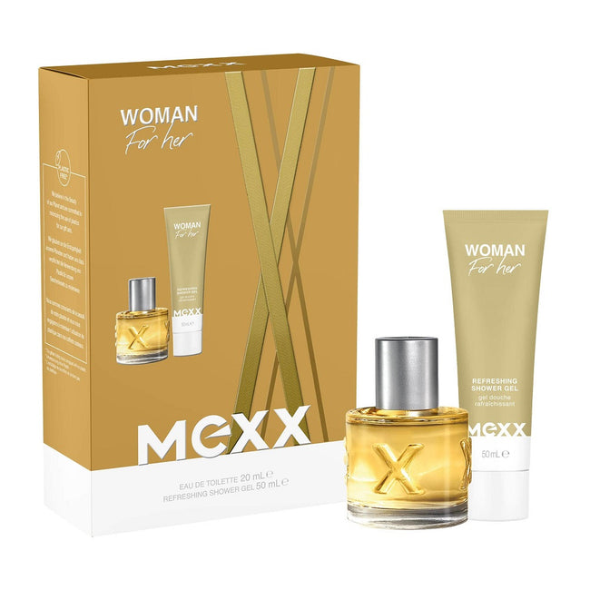 Mexx Woman zestaw woda toaletowa spray 20ml + żel pod prysznic 50ml