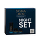 Sigma Men Night Set zestaw lekki balsam do ciała 100ml + serum na noc 50ml + krem pod oczy 30ml