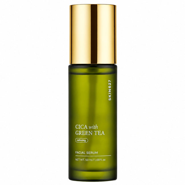 SKIN627 Cica With Green Tea kojąco-nawilżające serum do cery wrażliwej 50ml