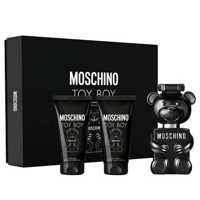 Moschino Toy Boy zestaw woda perfumowana spray 50ml + żel pod prysznic 50ml + balsam po goleniu 50ml
