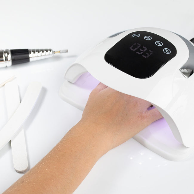 AlleLux Lampa do paznokci UV/LED 258W do lakierów hybrydowych żeli i akrylożeli X19 MAX Biała