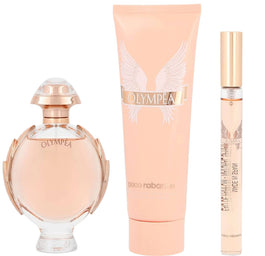 Paco Rabanne Olympea zestaw woda perfumowana spray 50ml + balsam do ciała 100ml + woda perfumowana spray 10ml